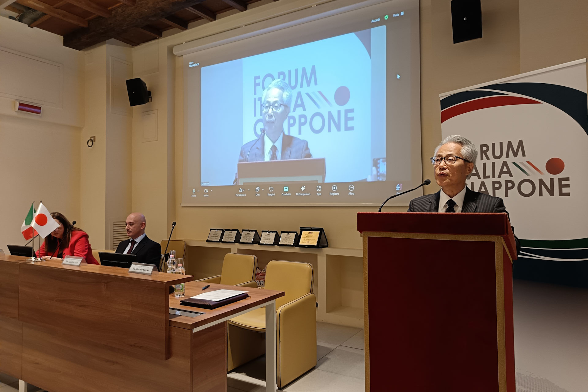 FORUM 2024 S.E. Satoshi Suzuki Ambasciatore del Giappone in Italia