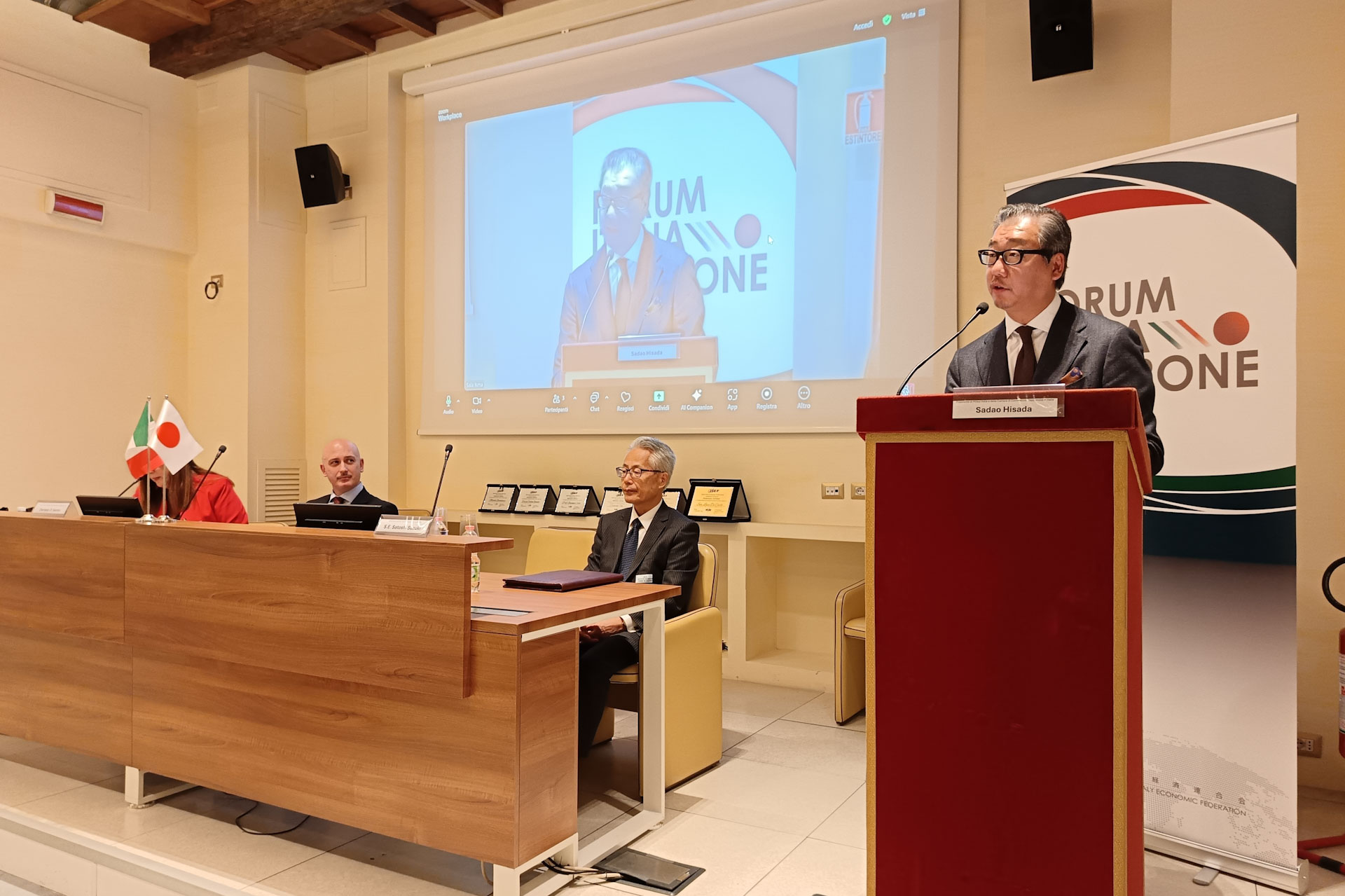 FORUM 2024 Sadao Hisada Presidente della Camera di Commercio giapponese in Italia e di Mitsui & Co. Italia S.p.A.