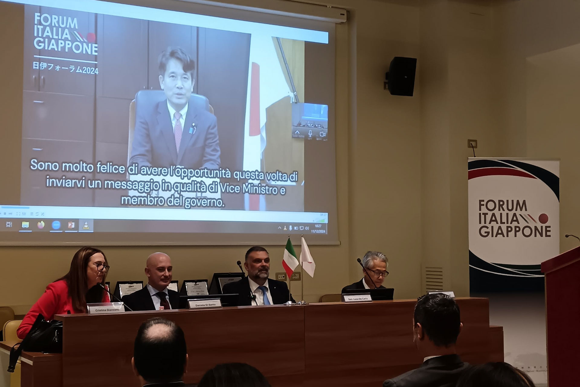 FORUM 2024 Sen. Hirofumi Takinami Vice Ministro dell’Agricoltura